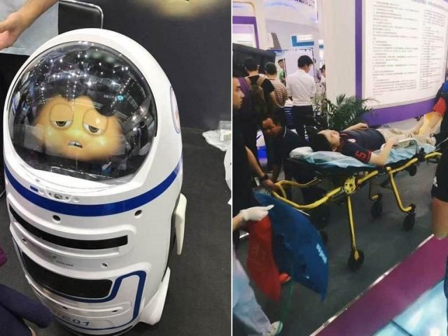 modstand Kalkun Dykker Little Chubby' Robot Goes Rogue; 1 Injured In Bizarre Incident | HuffPost  News