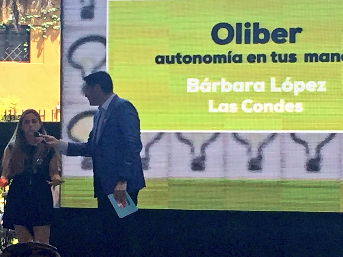 Orgullosos de #oliber!! Ganador de la #innovatón de la <a href="/Teleton/">Teletón Chile</a> dentro de 560 proyectos! Felicitaciones !