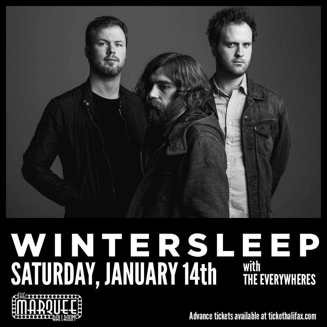 Marqueeballroom's tweet photo. #halifax @wintersleep is back in town on Jan 14th. Tickets go on-sale Monday morning at 10am via https://t.co/QBDBDfGGvI w/@TheEverywheres https://t.co/OEfpJ1ZVBu
