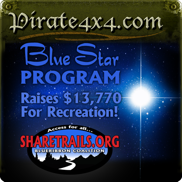 BRCBlueRibbon's tweet photo. Pirate 4×4 Blue Star Program raises $13,770 for recreation access! #brc4access #sharetrails #pirate4x4

https://t.co/aStwFAzfTC https://t.co/XWSiebfFz6