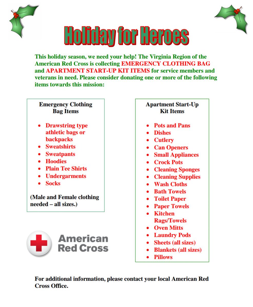 VARedCross's tweet image. Want to support our troops and #veterans this holiday season? Here's how!
