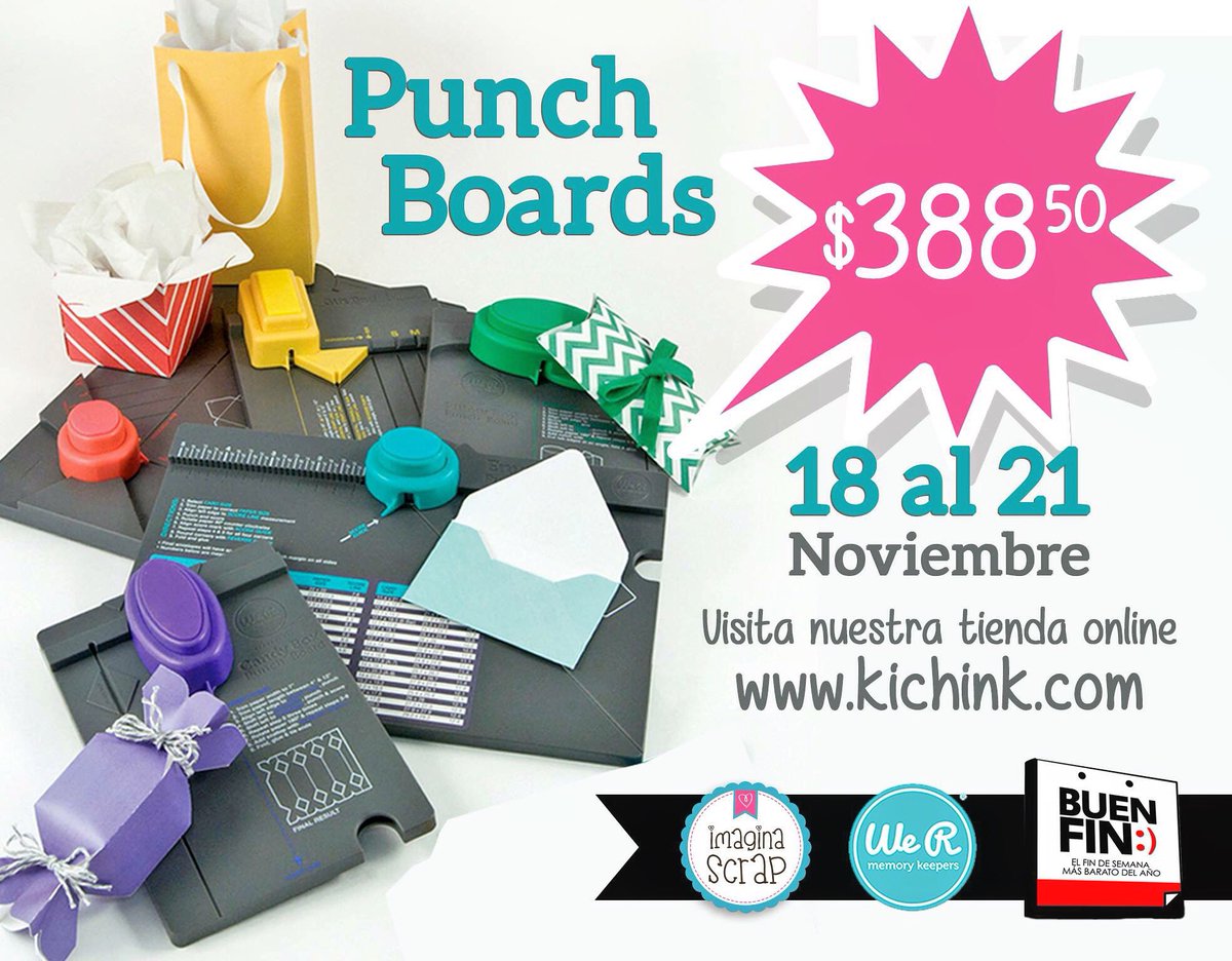 Imagina_Scrap's tweet photo. ¡Punch Boards con increíbles descuentos¡
Visita nuestra tienda online https://t.co/w5odtFF6JN #scrapbook #buenfin https://t.co/pDW0f25Rcq
