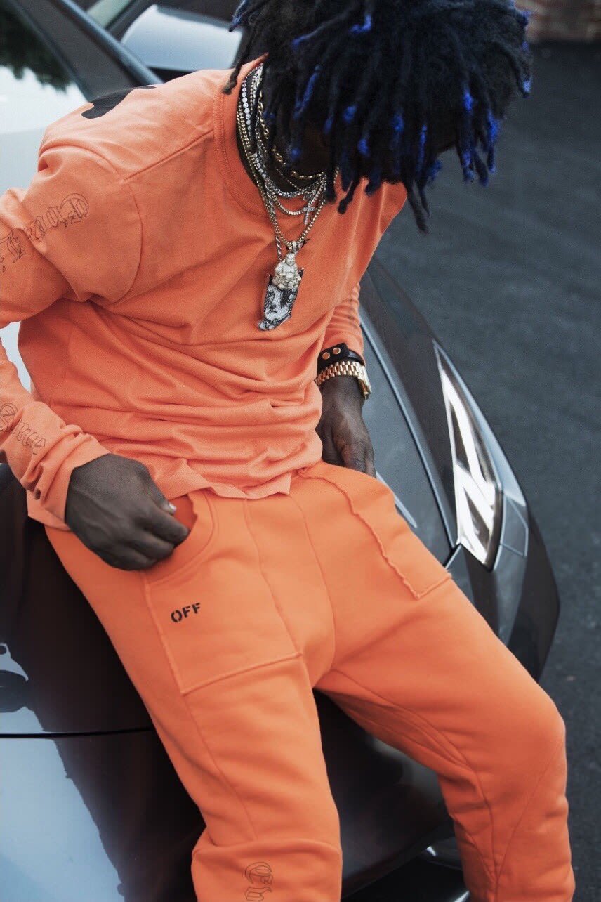 Vlone orange clearance pants