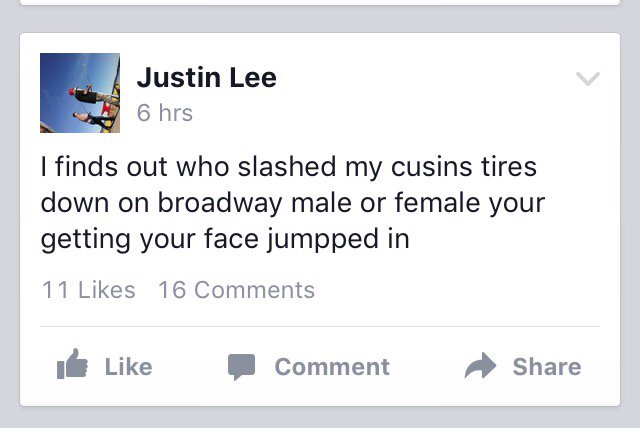 CBrookScumbag's tweet photo. #CornerBrookClassifieds #cousin #retarded #beaner #facejumper https://t.co/kx7tRadlNV