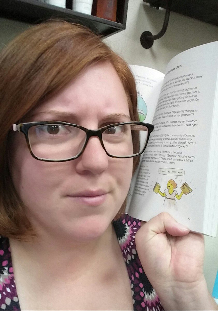 tehwonderginger's tweet photo. @AshleyMardell omg an illustration of me is in the book! And a mention of asexuality in the same page! #cuddlebook #abcsoflgbt  #imfamous https://t.co/Qf4UmEAFhb