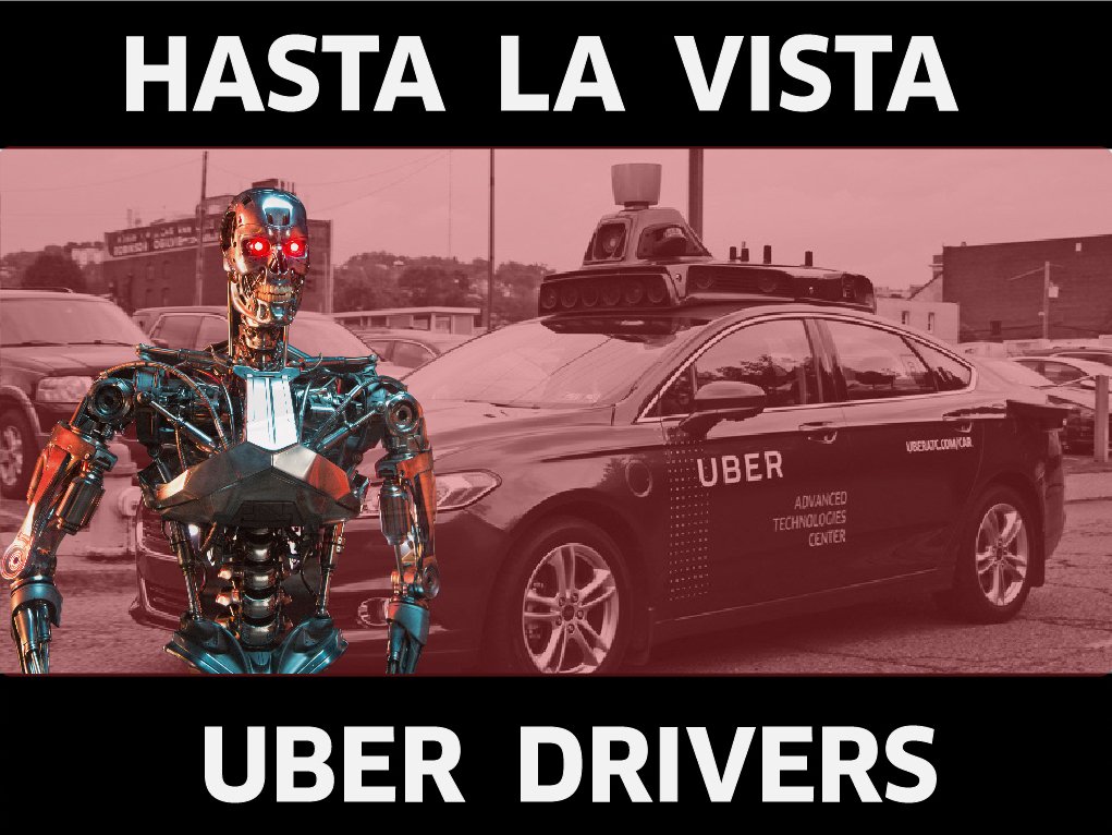 UberTroubles's tweet photo. The driverless cars project of Uber will replace thousands of drivers. Stand with drivers and take action https://t.co/BxjEwXoVZl #NYC #Uber https://t.co/I1yTGlsUWW