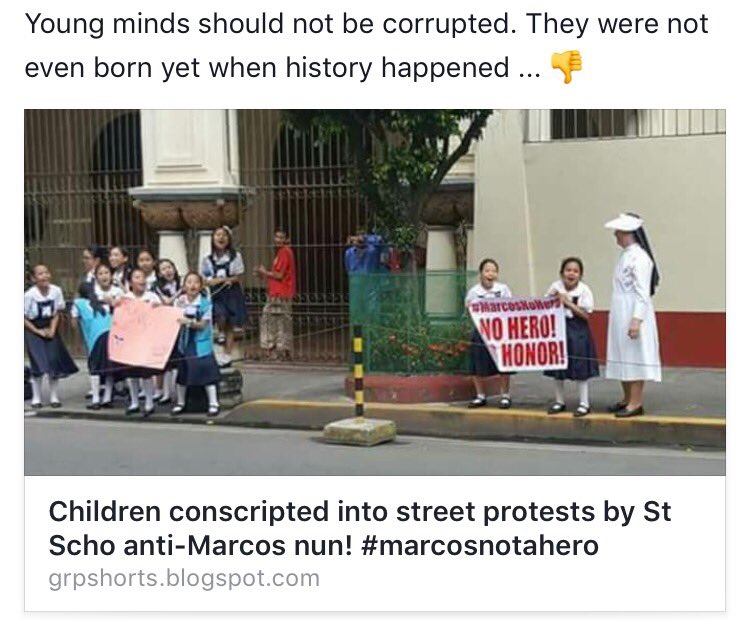Red_Justice98's tweet photo. @cnnphilippines @ABSCBNNews Asan ang CHR? Teach them to be the hope of PH, not as future activist. https://t.co/hb6DVI6SZl
