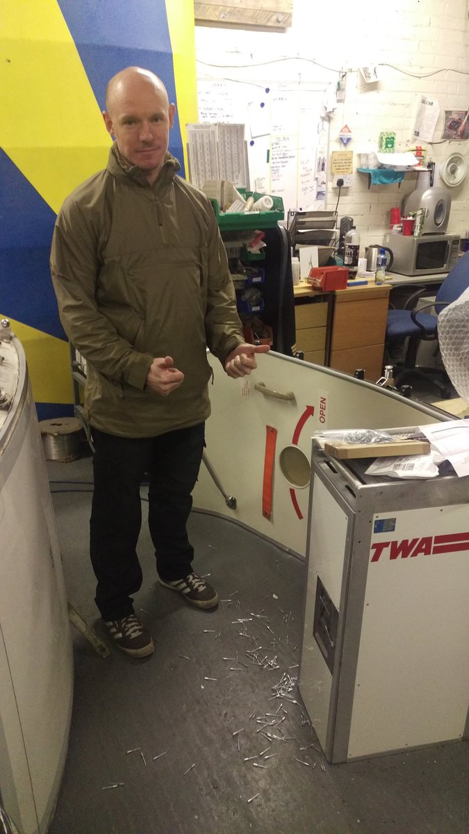 Stu_artaviation's tweet photo. This is what happens when @BaldyNut85 opens a new bag of pop rivets. #getsweeping https://t.co/T7vaf2Xf8l