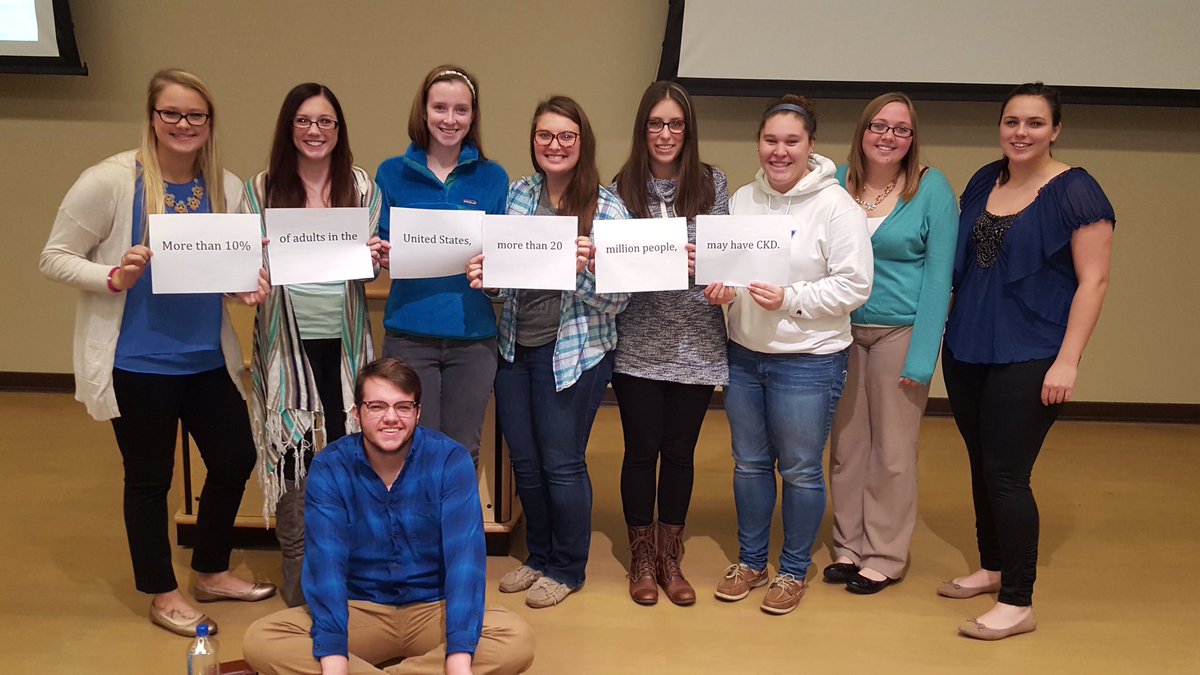 CUWPharmacy's tweet photo. #DidYouKnow 10% of US adults may have CKD? #CUW #SNPhA chapter raised chronic kidney disease awareness
#KidneyWeek2016 #CUWSOP https://t.co/WCNGxLKjEe