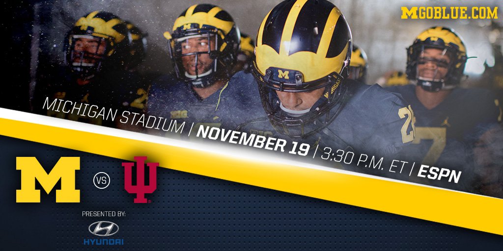 It’s GAME DAY!! 

Last one at The Big House for our seniors. 〽️

#GoBlue