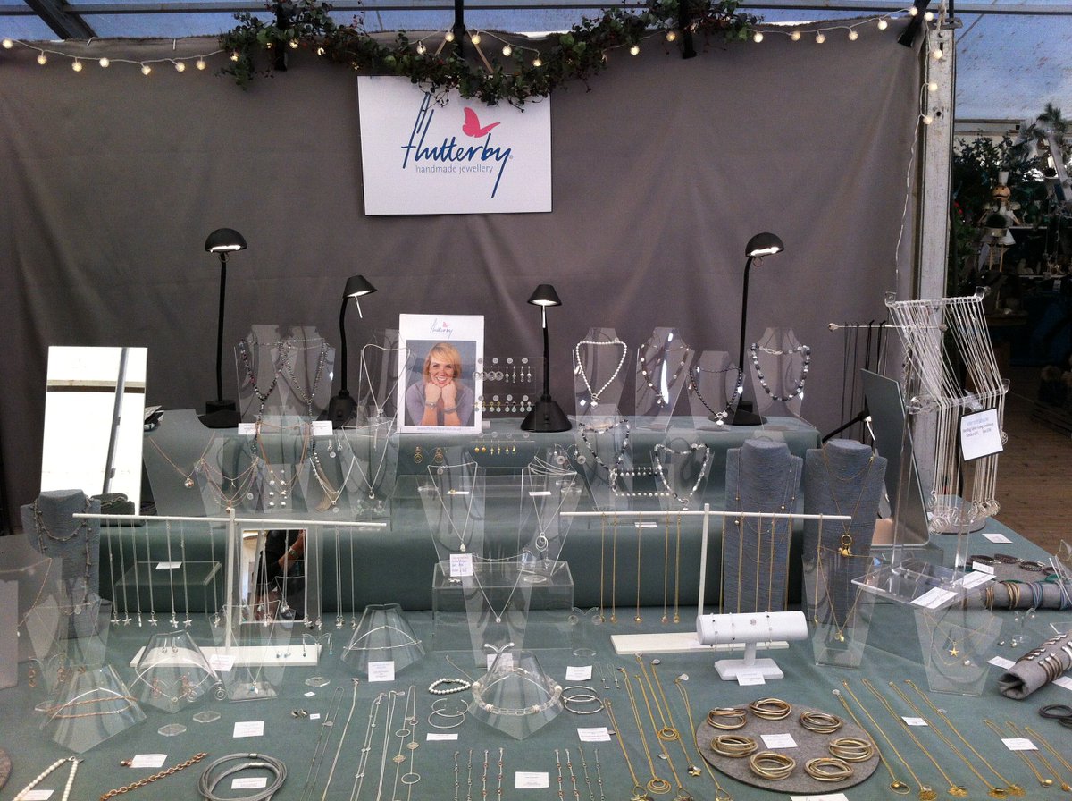 Such great Christmas shopping at @wealdenfairs Midwinter Fair today. Super pretty things from <a href="/FlutterbyOnline/">Flutterby Jewellery</a>