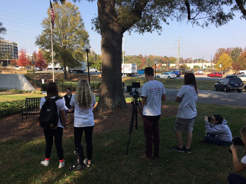 fhsjagtv's tweet photo. On location with PBSNewshour Student Reporting Labs @GastonSchools #iamsrl https://t.co/1dGKKhPVYm