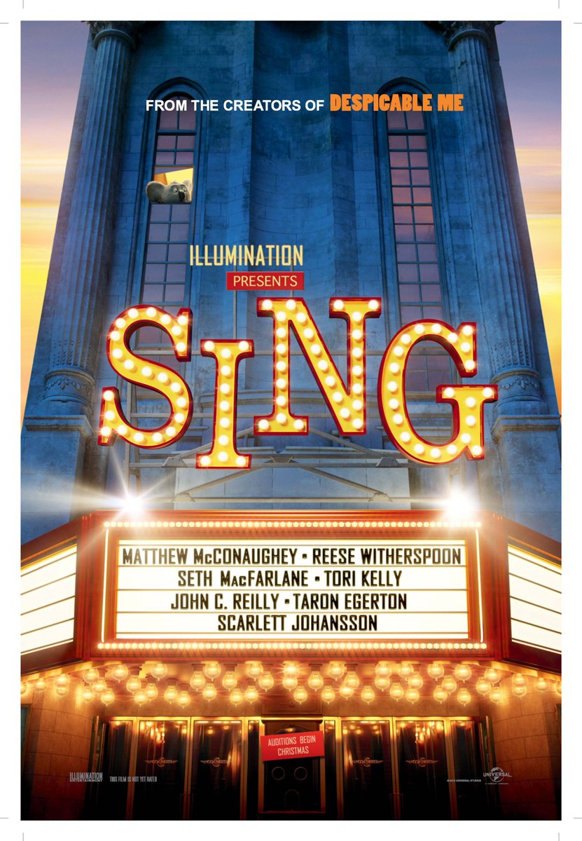 BenMkWrites's tweet photo. #CONTEST: RT + FOLLOW to enter to #WIN a pack of two double passes to an advance screening of #SINGMOVIE, 7:00 pm December 19th in #TORONTO! https://t.co/6nEkqgtXZn
