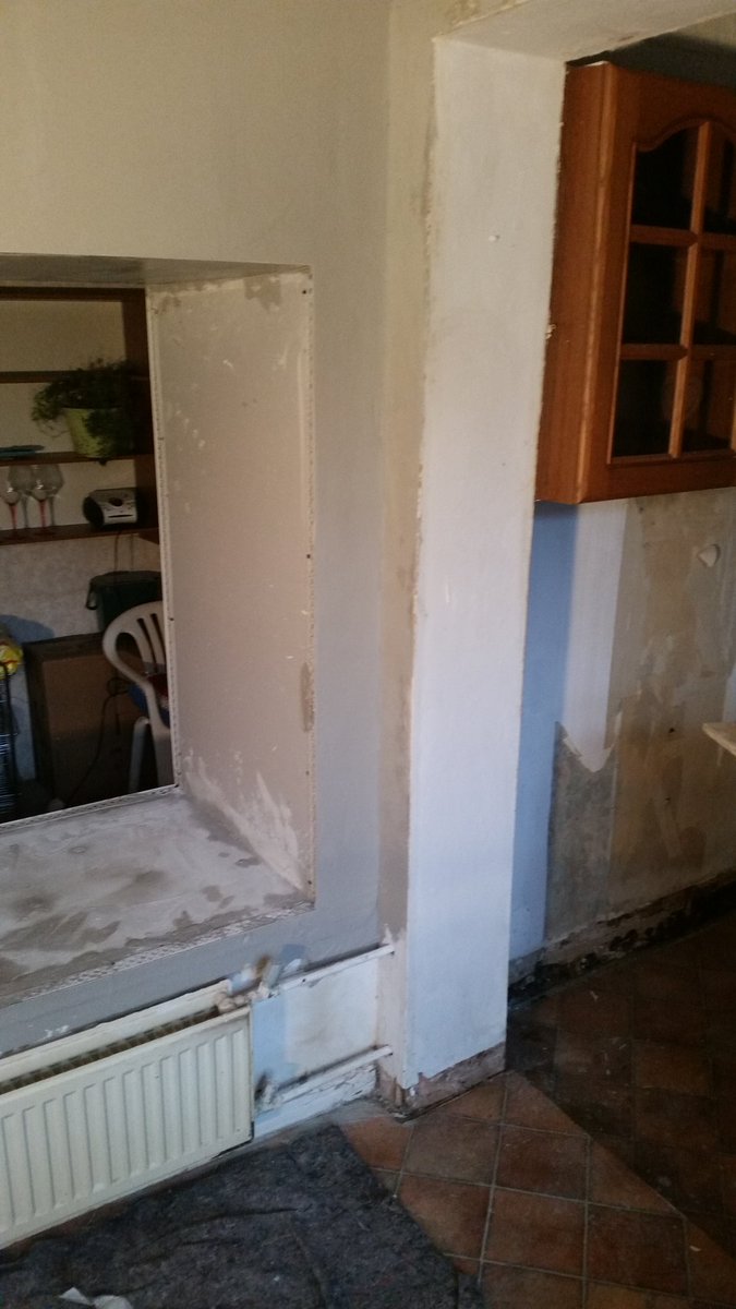builtbybarryBBB's tweet photo. Repairing the clients water damage. https://t.co/OG0p5NXwfW