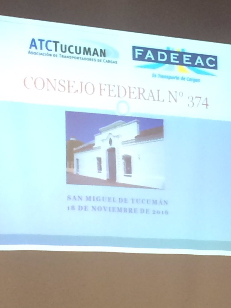 CEFAC_TDF's tweet image. @CEFAC_TDF Participando en el #374 #ConsejoFederalDeTransporte en #Tucuman #Fadeeac en la @univ_UNSTA