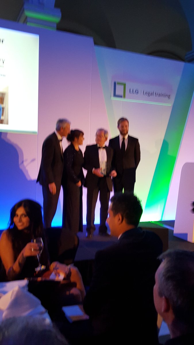 Congratulations to Richard Owen <a href="/ConwyCBC/">Conwy Council</a> for winning Local Government CILEx Lawyer of the Year 2016 at the LLG Awards