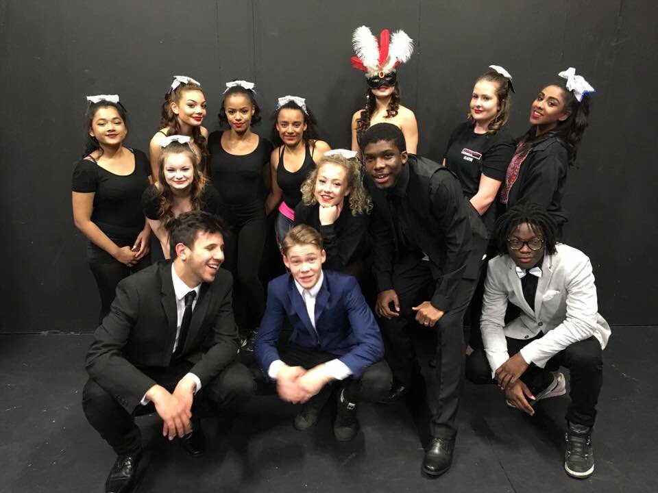 Reading Studio Dance company about to perform at a Masquerade Charity Ball...