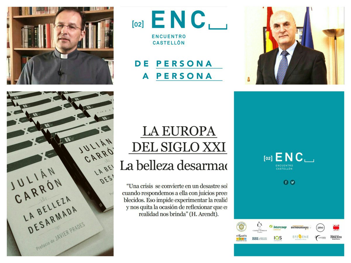 ENCastellon's tweet photo. Mañana nos vemos a las 12.00 en "La Europa del sXXI" #labellezadesarmada #ENC16 #encuentrocastellon2016 #nachocarbajosa https://t.co/IbsSOSp9tq