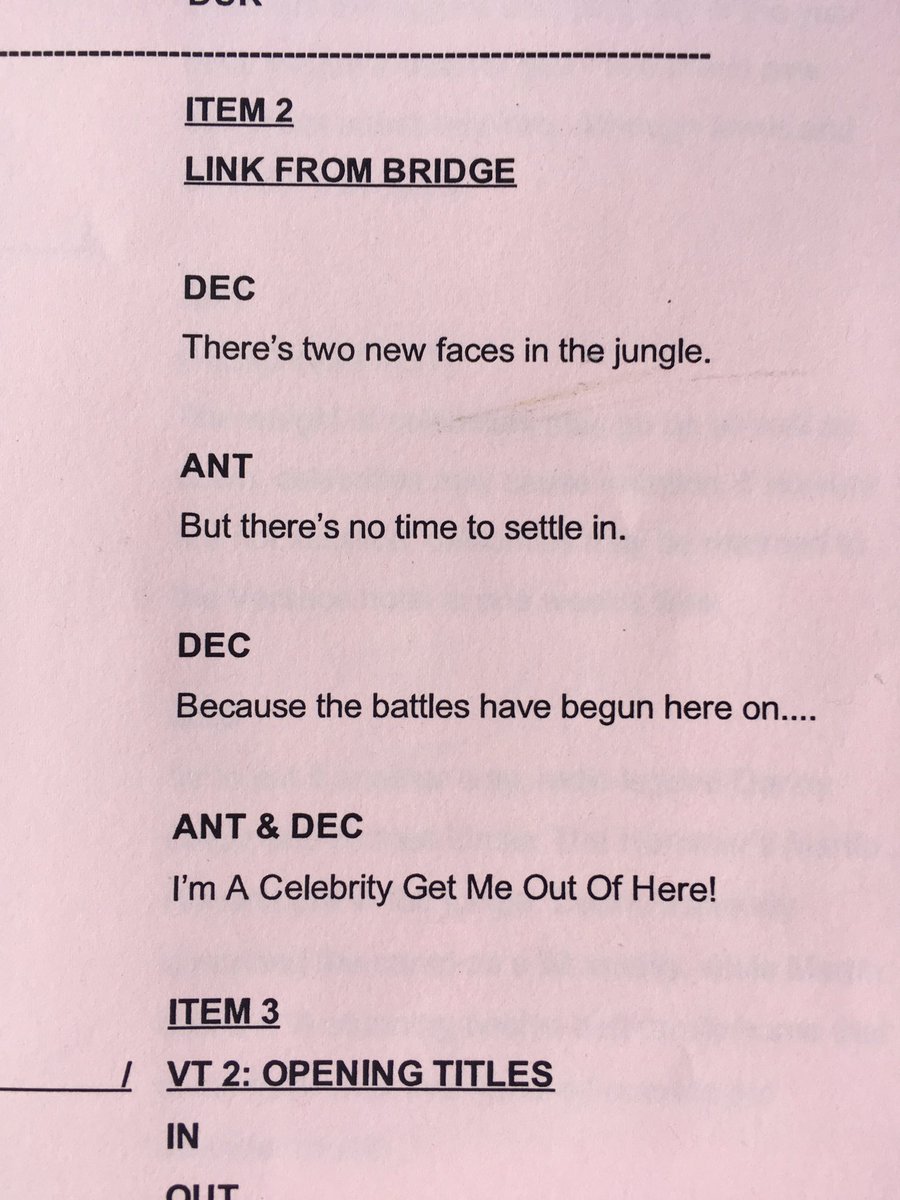 antanddec's tweet photo. You've got a couple of mins to learn this and impress your friends! D #ImACeleb https://t.co/mD0aulwA9j