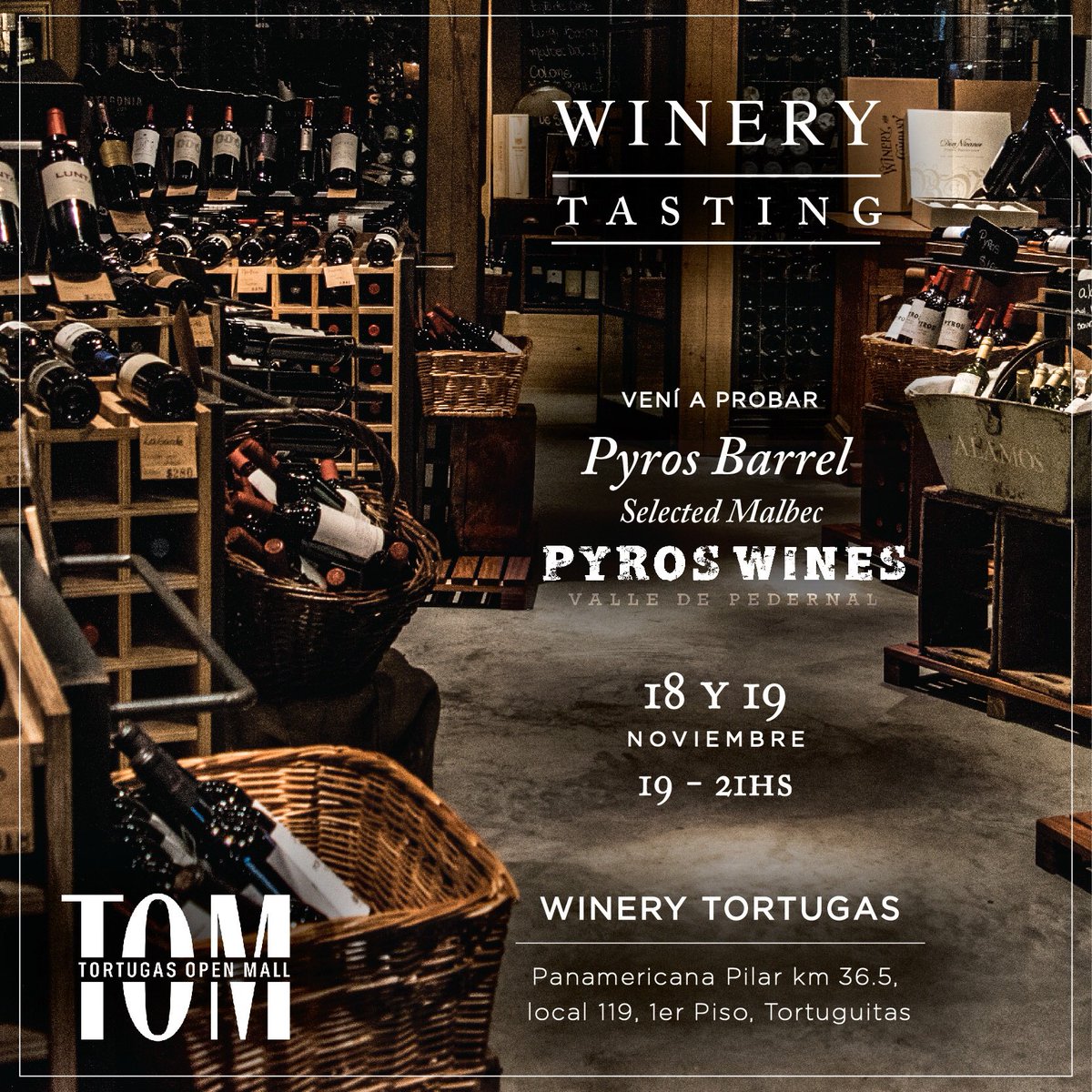 PyrosWines's tweet photo. #CasualTasting de #PyrosWines en @wineryandco de Tortugas este viernes y sábado. ¡No te lo pierdas! https://t.co/iMrfaKBQWV
