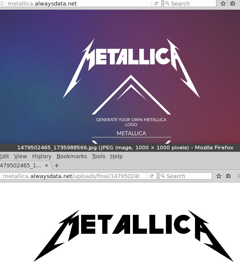 metallica font generator