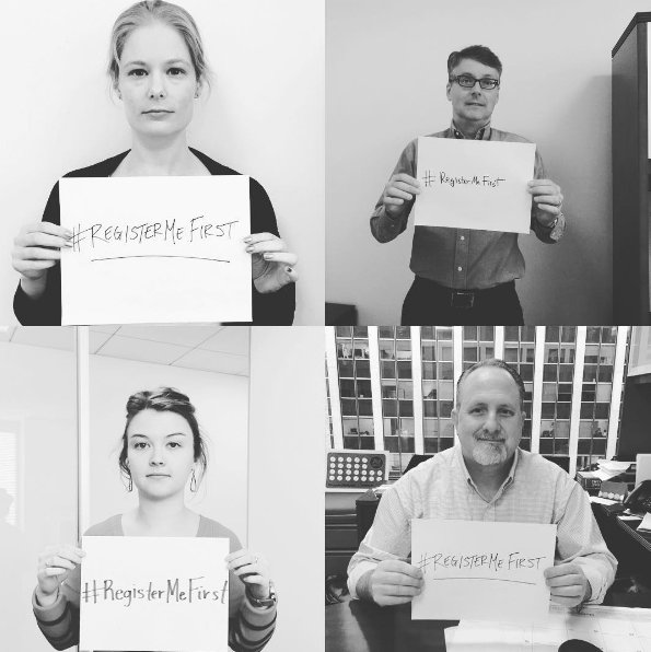 americansunited's tweet image. Today, @billmefford attended a multi-faith solidarity press conf &amp;amp; yest., AU staff said #RegisterMeFirst to stand against a Muslim registry.