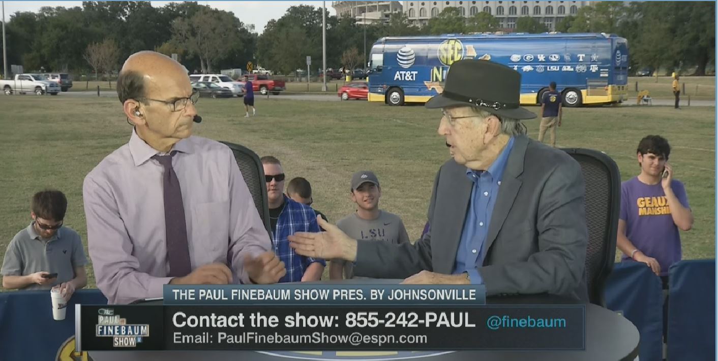 Paul Finebaum on Twitter: ""I'm not sure I would leave Florida State to  come &amp; jump into the SEC West. On the other hand, money talks" Brent  Musburger #FinebaumFriday https://t.co/D5V5l5sUVx" / Twitter