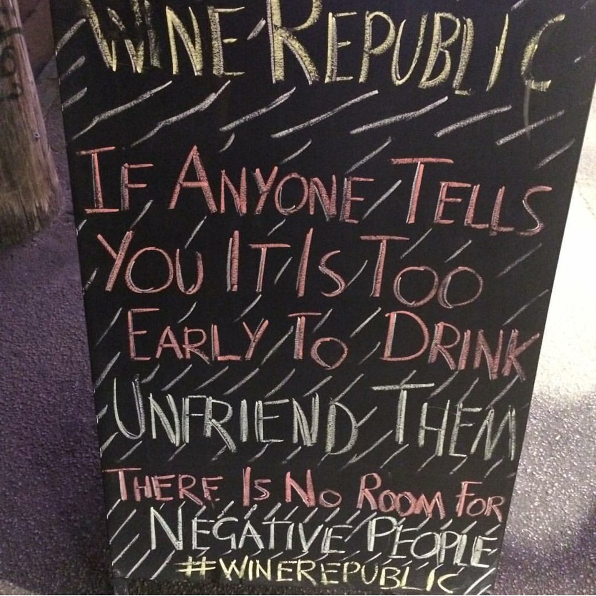 Especially on the weekend, not that it matters! #wine