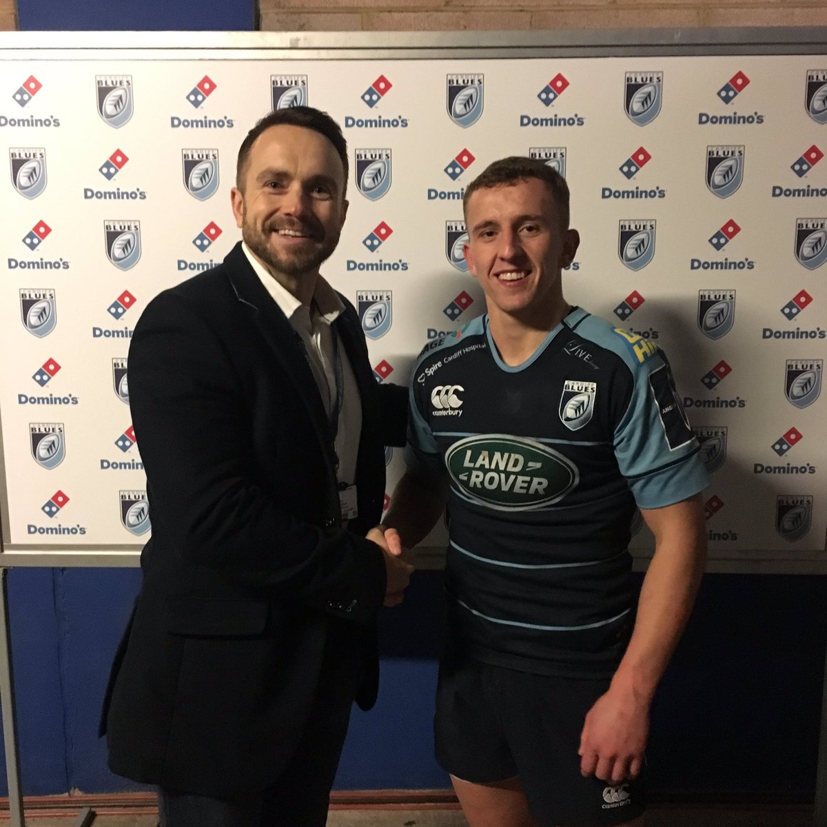 Cardiff_Rugby's tweet image. Congratulations to @BenThomasJones on his @CardiffDP @Dominos_UK Player of the Game award on his first start