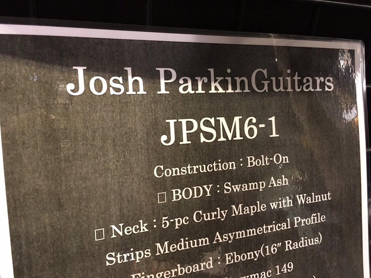 JPGJoshParkinGuitars (@JPGjapan) / X