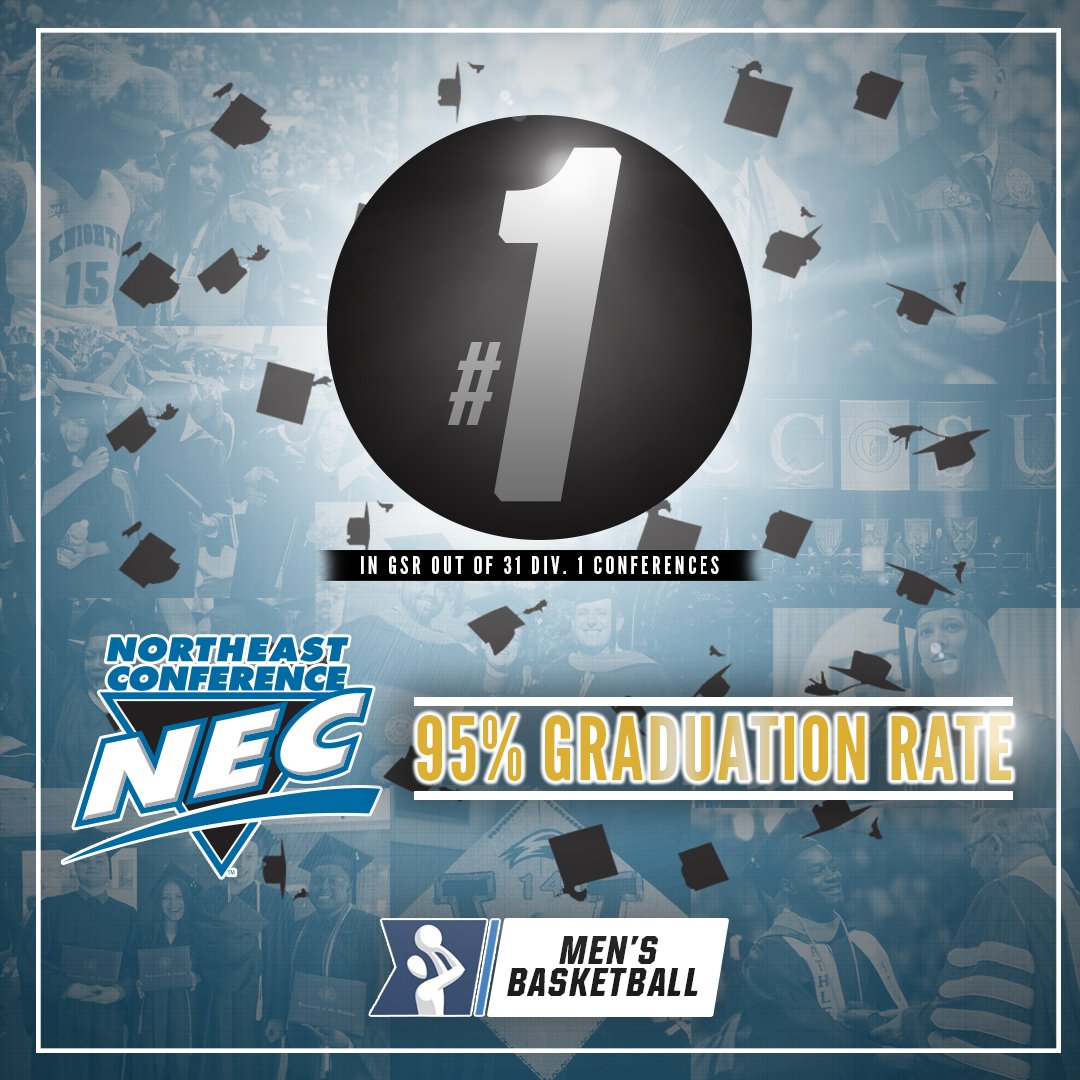 When it comes to <a href="/NCAA/">NCAA</a> Graduation Success Rate (GSR), #NECMBB is No. 1!!! #NECpride