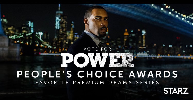 <a href="/Power_STARZ/">Power</a> is officially a nominee of @PeoplesChoice! Come on and cast that vote pls ! Vote today&amp;everyday here: starz.tv/VotePower