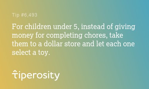 ParentingTipero's tweet photo. For children under 5, instead of giving money for completing chores, take the... #kids https://t.co/D6yJ12GJ3U https://t.co/bl8hNqwZnz