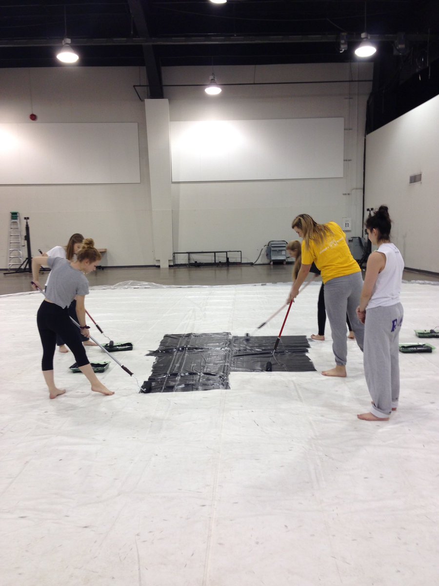 dynamicwg's tweet photo. Huge thank you to @SPD_YYC for kitting is out to paint our floor! #getit #winter https://t.co/vQoe3ghMXc