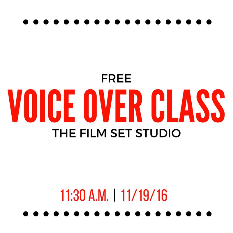 TheFilmSet's tweet image. Can't find a good voice acting class? Teens and Adults come join us this Saturday for a FREE voice over workshop at The Film Set Studio!