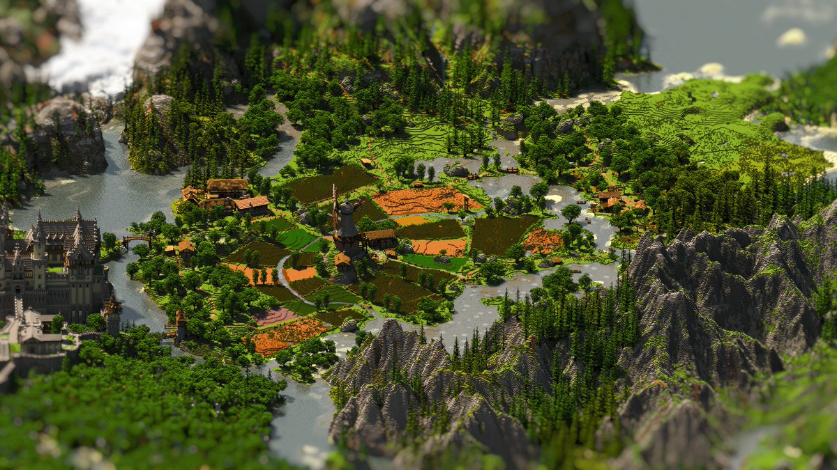 dennisbuilds's tweet photo. Fun render of one of my friends world. 

#survival #windmill #foreveralone https://t.co/wesfM7Gqbm