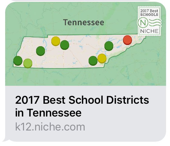 Our district is ranked #1 in the state of TN!! 😎 k12.niche.com/rankings/publi…