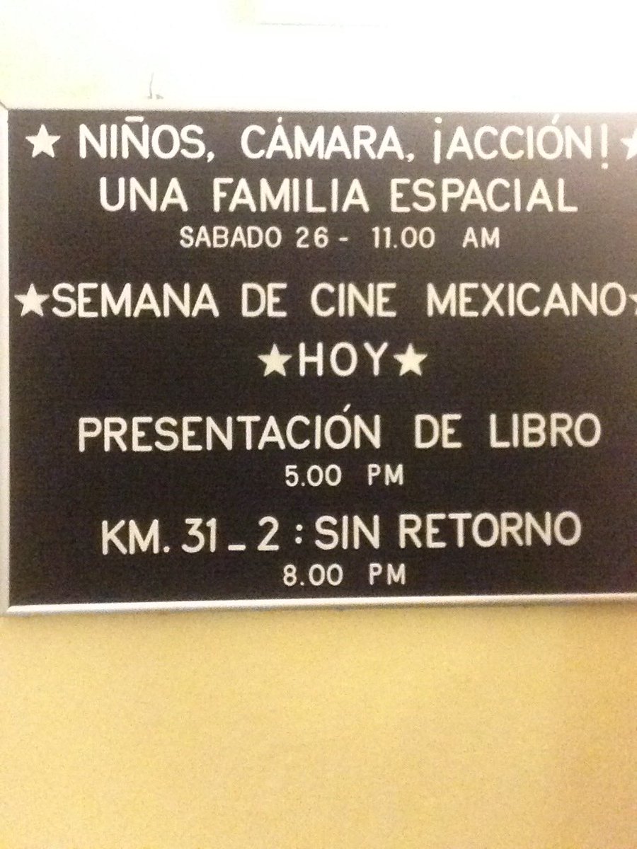 Todavía llegan a ver <a href="/km31_2/">Km31_2</a> en la Cinemateca Luis Buñuel en la #SemanaCineMx Puebla Estreno!!