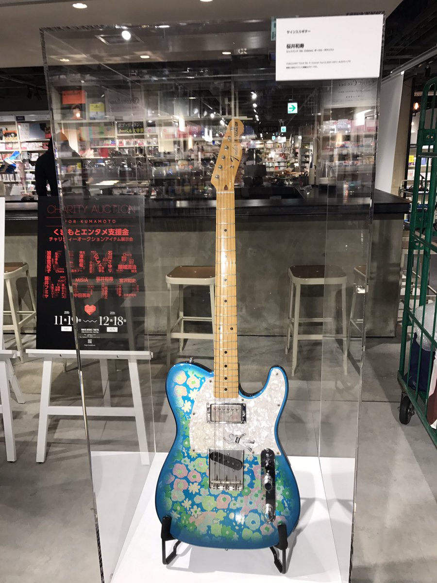 ブルーフラワーが展示されると言う事で早速「mudef Charity Market ブルーフラワーが展示されると言う事で早速「mudef Charity Market