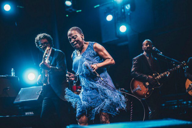 brooklynvegan's tweet photo. The great Sharon Jones has sadly passed away at age 60. We’ll miss you Sharon. https://t.co/DTQzlIj0Cb https://t.co/lhAeIjc2Fo