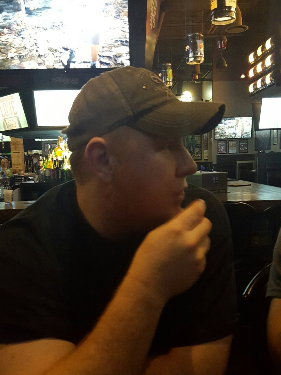 Dalby's tweet photo. Celebrating another successful @HIWCanada night at @TheCDNBrewhouse. Trying not to go shot for shot with this monster. #JacobCreed https://t.co/lZ6IEkaHVl