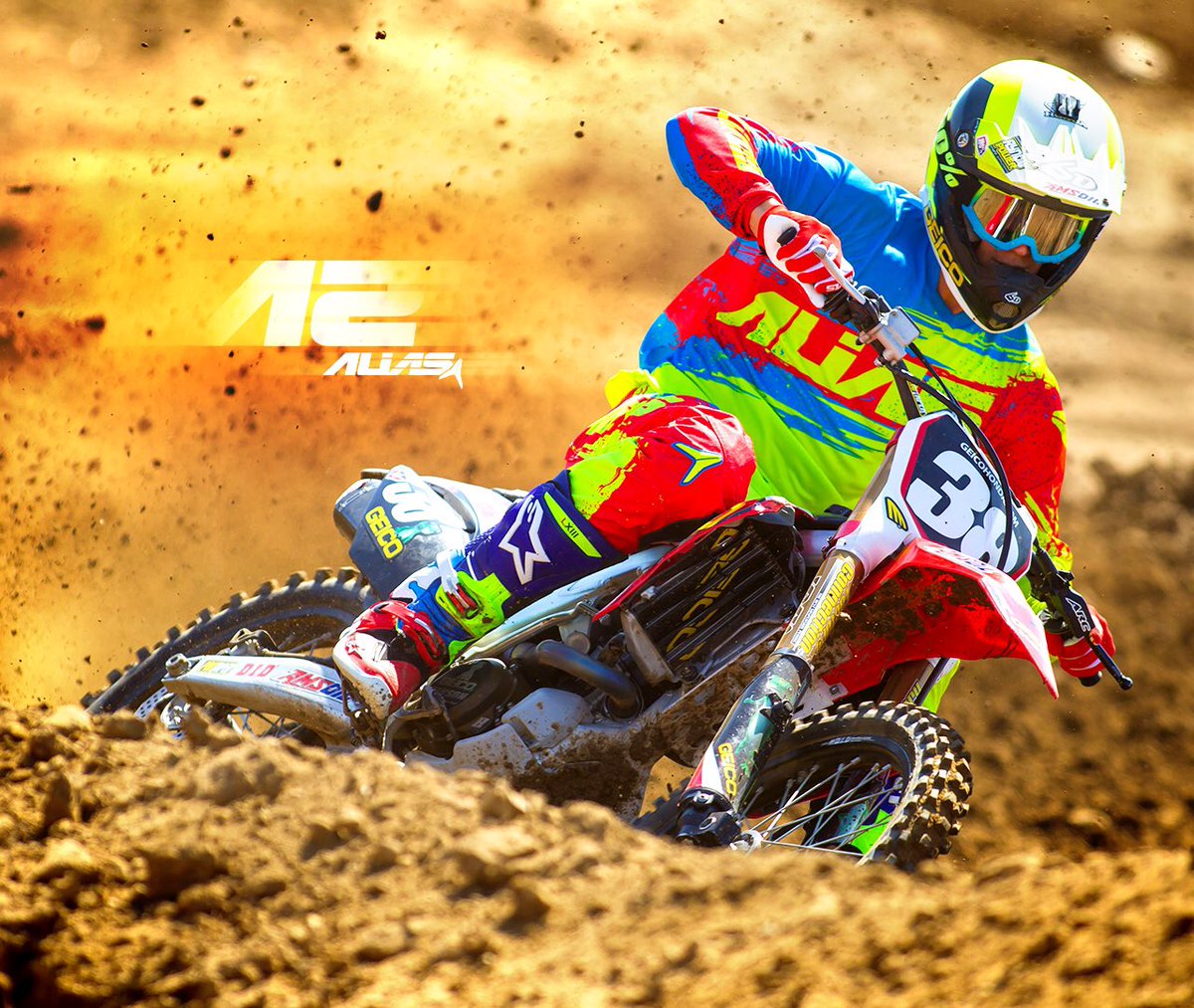 💥 Christian Craig lighting up the track • 2017 A2 Brushed • ALiASMX.com