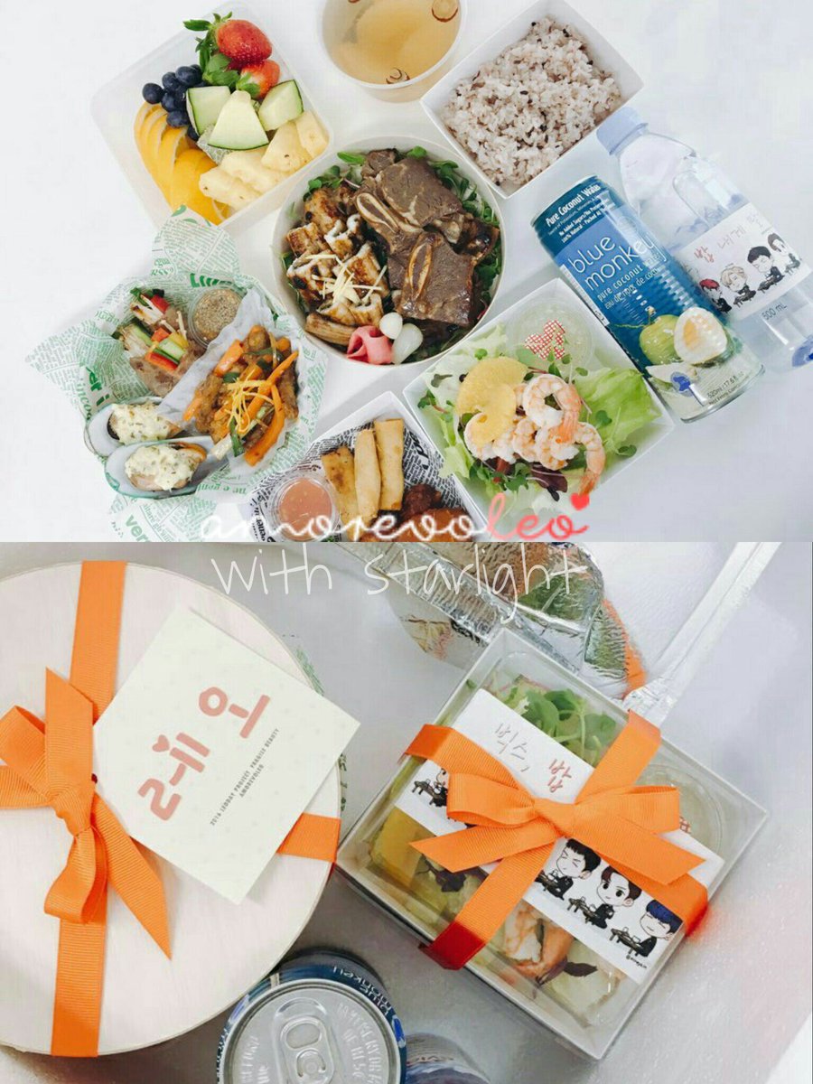 Amorevo_LEO's tweet photo. ✔ #Fragile_Beauty ✨ 
더 클로저 음악중심 막방 서포트❣ 
레오랑 다른 멤버들도 맛있게 잘 먹었으면 🙏💕 https://t.co/axrQAdUild