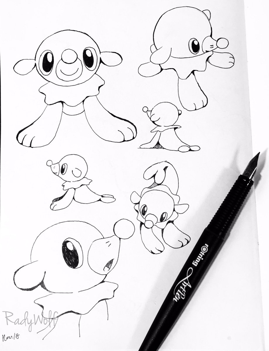 Pokémon sun and moon my team sketch
フワンテとアシマリ、イワンコで 始めました?
#ポケモン #pokemon #penandinkdrawing 