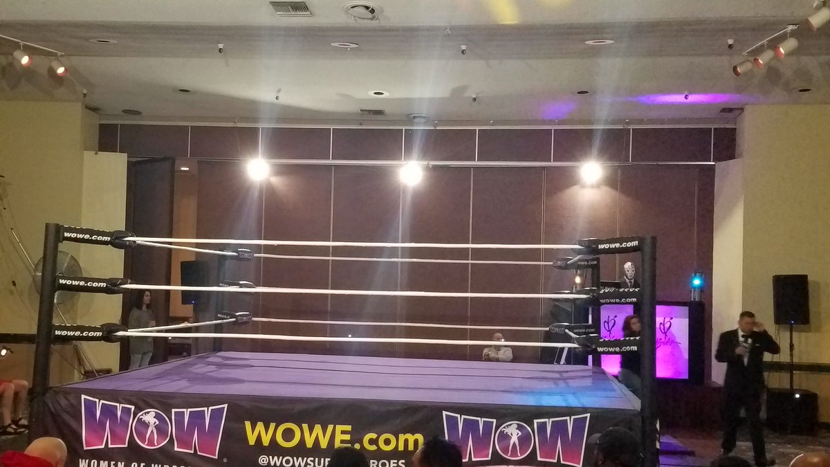 Rodroy323's tweet image. At Women of Wrestling.  Aww Yeah. It's about to start.   #wowsuperheroes