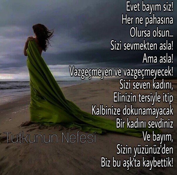 Ve bayım,
Benim sizi sevdiğim gibi
Hiç kimse sevmeyecek...