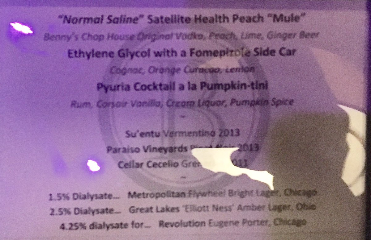 swissnephro's tweet image. Pyuria isn&apos;t too bad and the #nephJC tweetup always delivers. Thanks Guys! #takehomepoints #KidneyWk