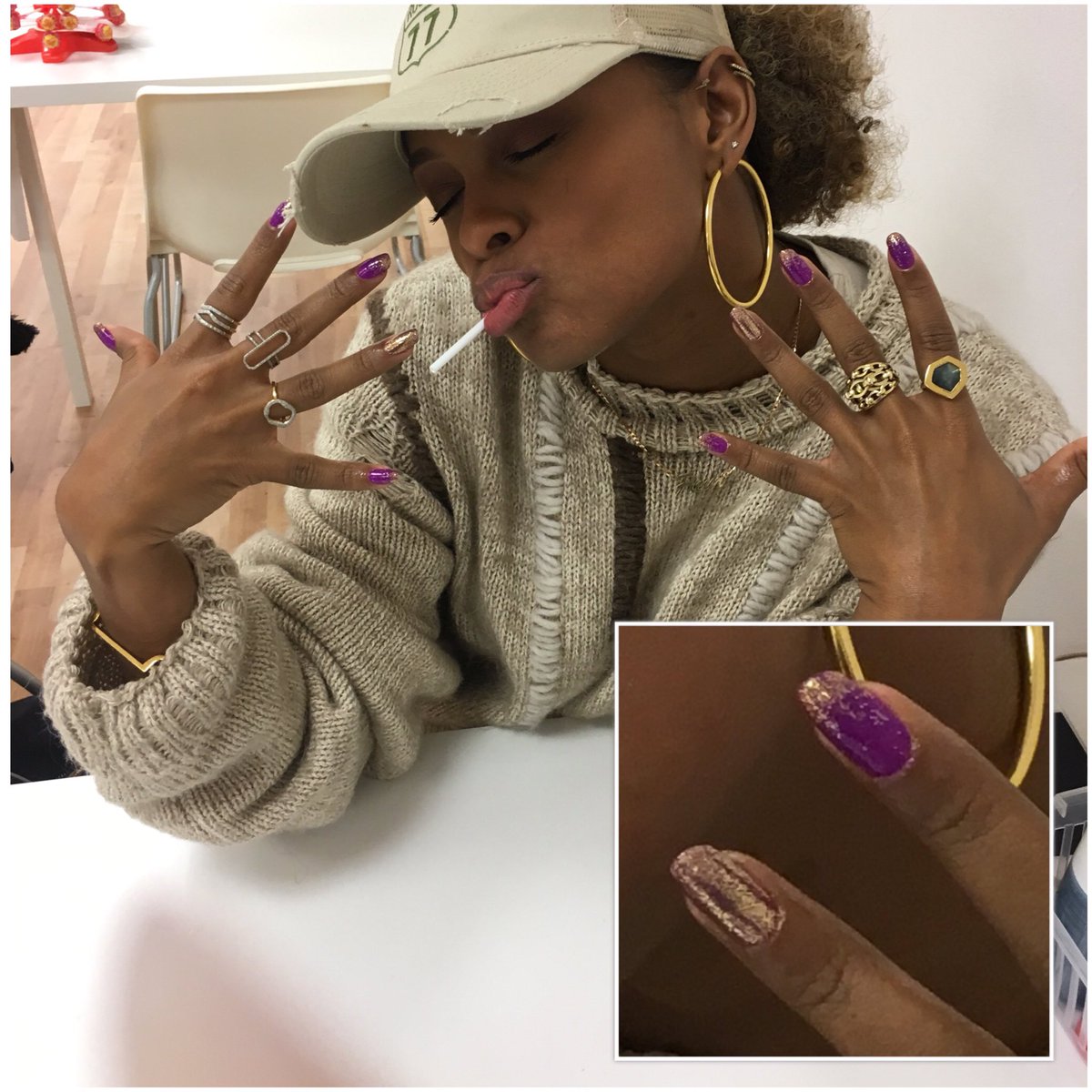 24k real gold nails for <a href="/FleurEast/">FLEUR EAST</a> by <a href="/jazzchrisxo/">Jazz Christodoulou</a> at <a href="/jazzbeautyuk/">Jazz Christodoulou</a> only the best from <a href="/AllThatJazzUK/">All That Jazz UK</a> and @NailHarmonyUk