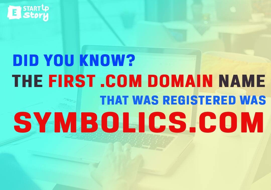 estartupStory's tweet photo. Did you know the fact?
Symbolics was the first domain which was registered
#fact #startup #estartup #domain #firstdomainname #didyouknow https://t.co/vUU65LWHNY