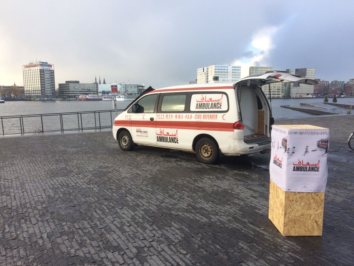 From Gaza to Amsterdam: director <a href="/meljabaly/">Mohamed Jabaly</a> has brought the title figure of his film <a href="/Ambulancegaza/">Ambulance Film</a> to IDFA